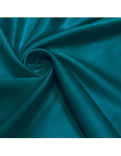 Stretch satin fabric - Petrol blue