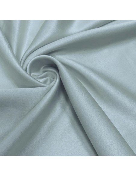 Stretch satin fabric - Pearl gray