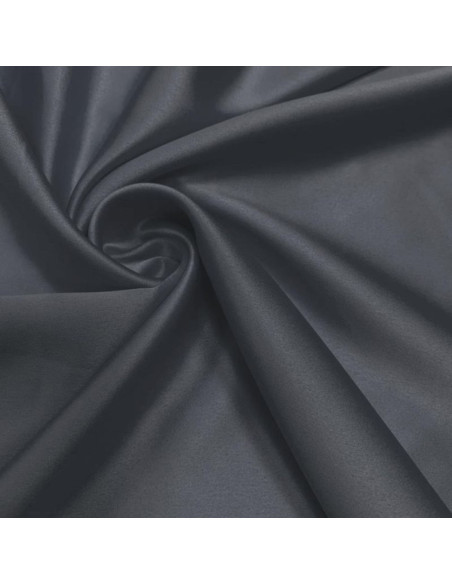 Stretch satin fabric - Anthracite