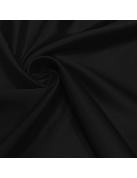 Stretch satin fabric - Black