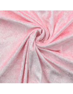 Crushed velvet fabric - Pink
