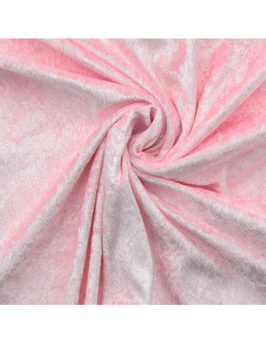 Crushed velvet fabric - Pink