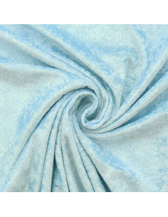 Baby blue panne velvet fabric