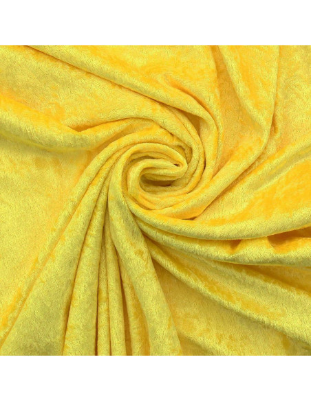 Crushed velvet fabric - Yellow