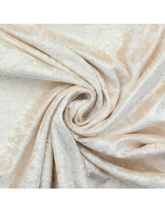Crushed velvet fabric - Champagne