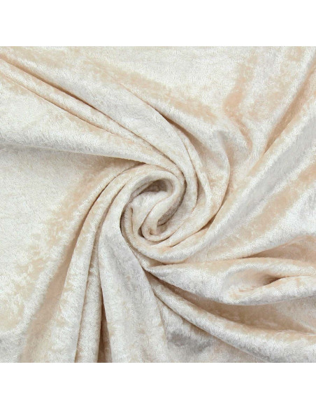 Crushed velvet fabric - Champagne