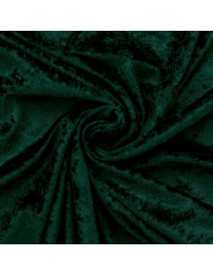 Dark green panne velvet fabric