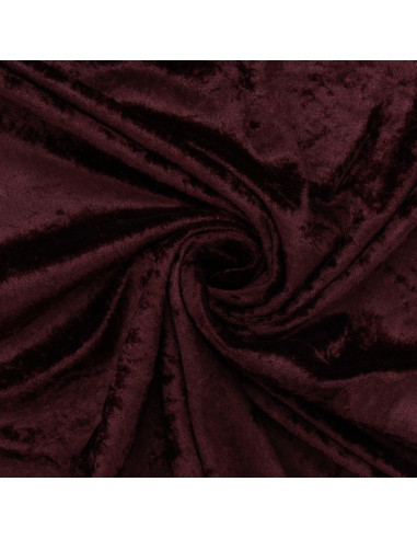 Brown panne velvet fabric