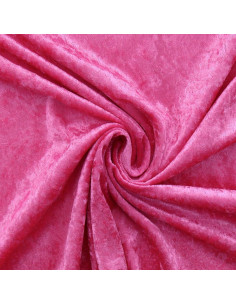 Fuchsia velvet panne fabric