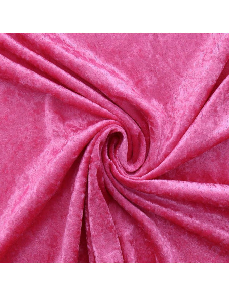 Fuchsia velvet panne fabric