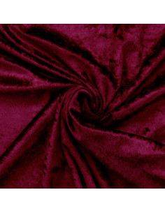Velvet panne fabric - Bordeaux