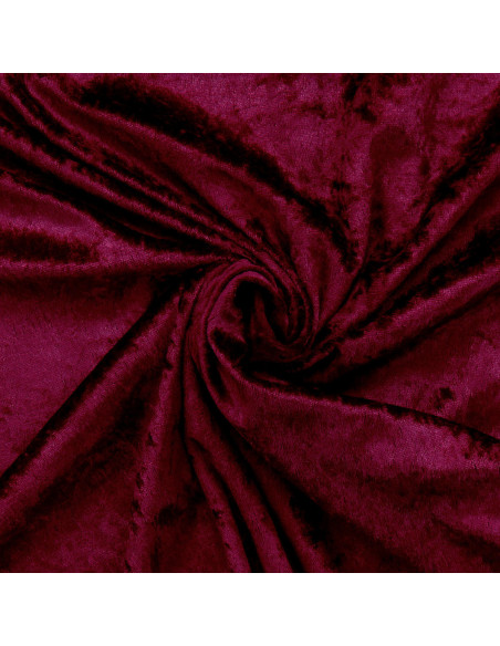Velvet panne fabric - Bordeaux