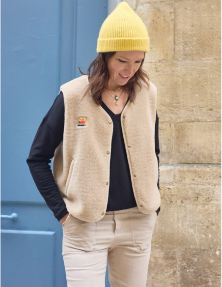Sherpa Sleeveless Vest Pattern - Atelier Scämmit