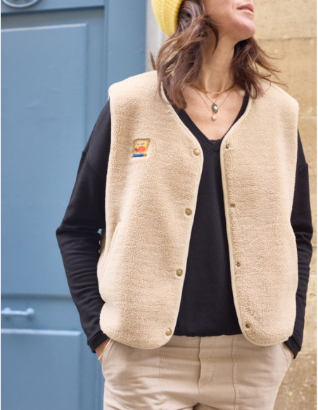 Sherpa Sleeveless Vest Pattern - Atelier Scämmit