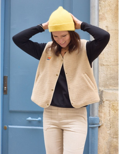 Sherpa Sleeveless Vest Pattern - Atelier Scämmit