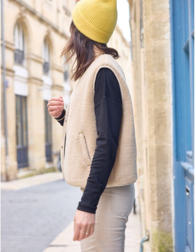 Sherpa Sleeveless Vest Pattern - Atelier Scämmit
