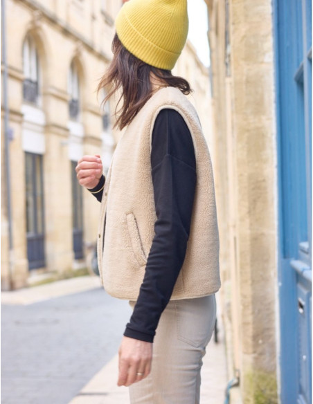 Sherpa Sleeveless Vest Pattern - Atelier Scämmit