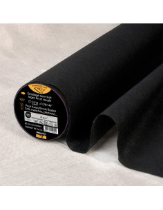 Fine fusible non-woven interfacing - Black