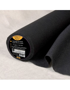 Medium fusible non-woven interfacing - Black