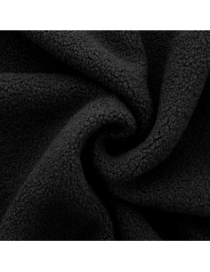 Teddy boucle fur fabric - Black