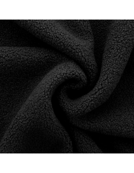 Teddy boucle fur fabric - Black
