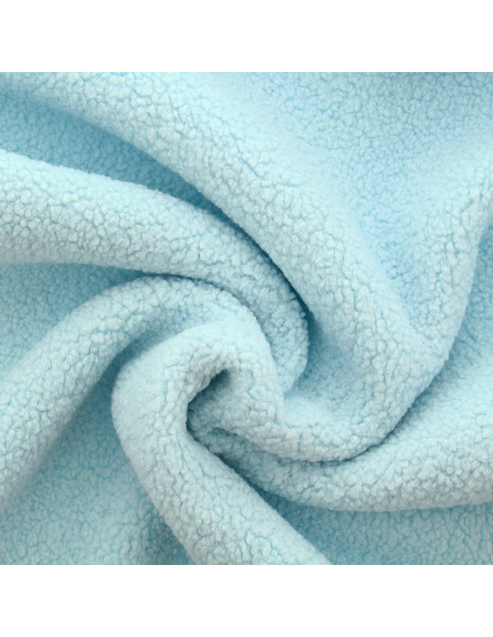 Teddy boucle fur fabric - Baby blue