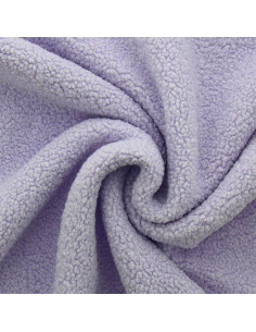 Teddy boucle fur fabric - Lavender