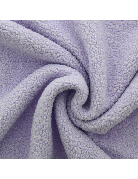 Teddy boucle fur fabric - Lavender