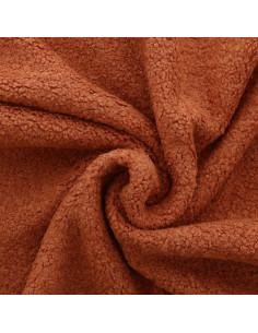 Teddy boucle fur fabric - Copper