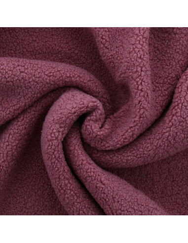 Teddy boucle fur fabric - Rosewood