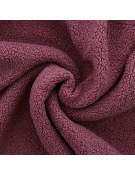 Teddy boucle fur fabric - Rosewood