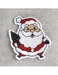 Iron-on patch it's Christmas - Santa Claus