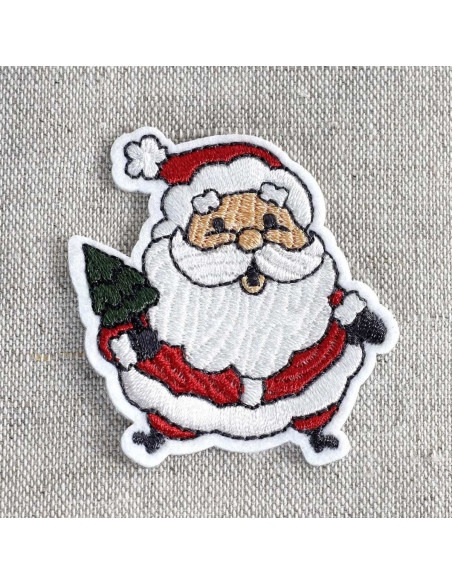 Iron-on patch it's Christmas - Santa Claus