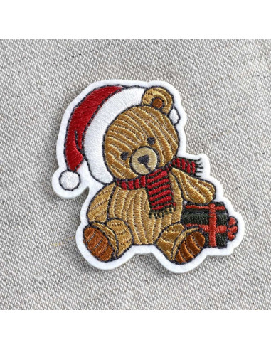 Iron-on patch it's Christmas - Bear