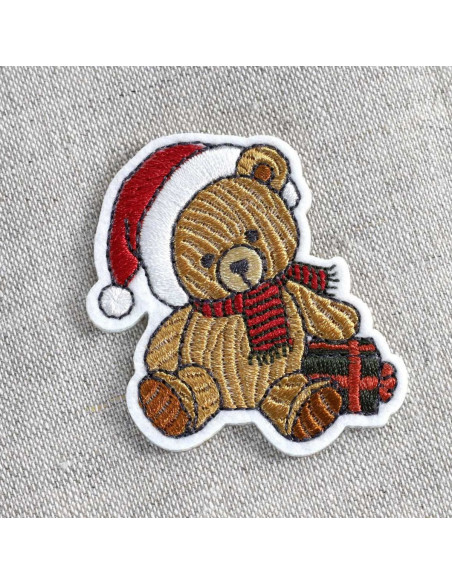 Iron-on patch it's Christmas - Bear
