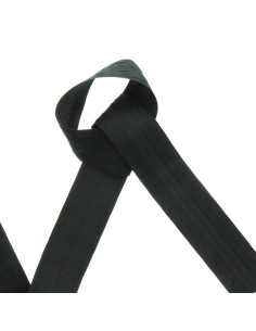 Automatic pleat tape - Black 70 mm
