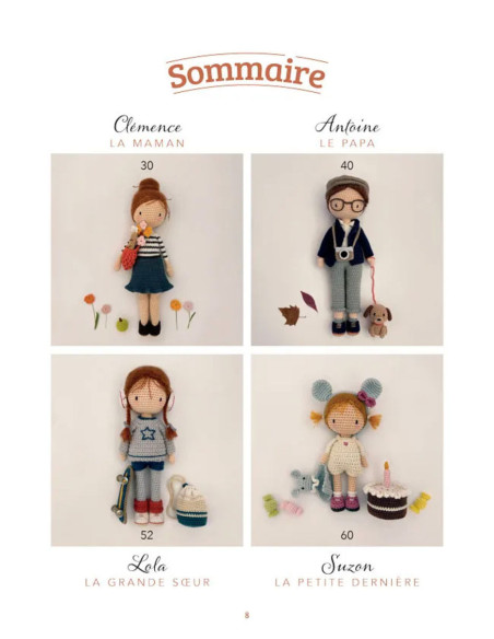The book "La famille de Lulu au crochet"