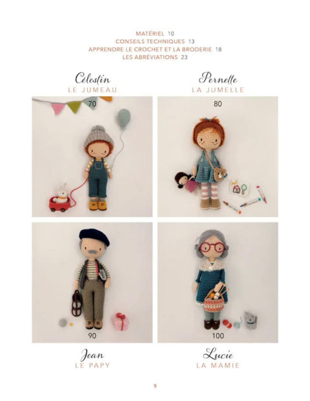 The book "La famille de Lulu au crochet"