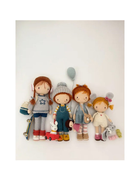 The book "La famille de Lulu au crochet"