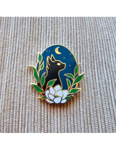Magnetic needle holder - Black cat