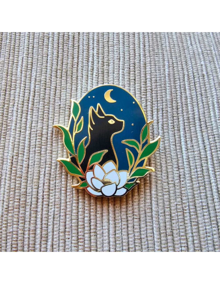 Magnetic needle holder - Black cat
