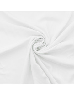 Viscose poplin fabric - White
