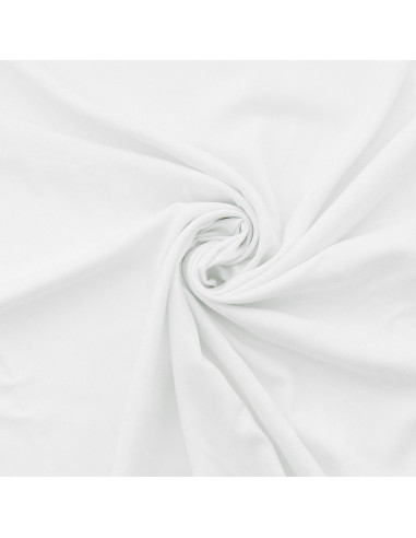 Viscose poplin fabric - White