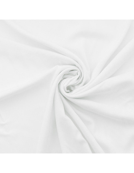 Viscose poplin fabric - White
