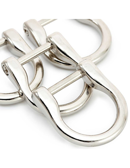 Set of 4 attachments for handbag handles - Silver