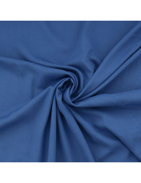 Viscose poplin fabric - Blue