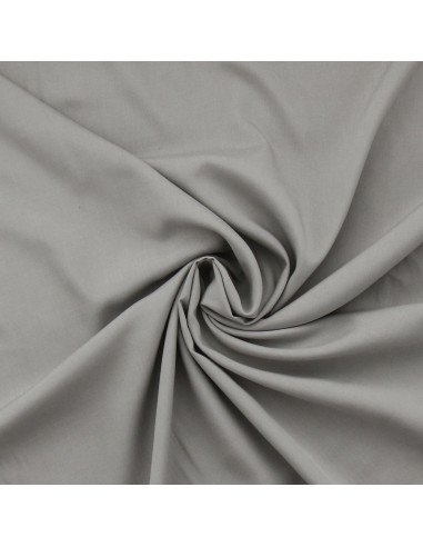Viscose poplin fabric - Silver gray