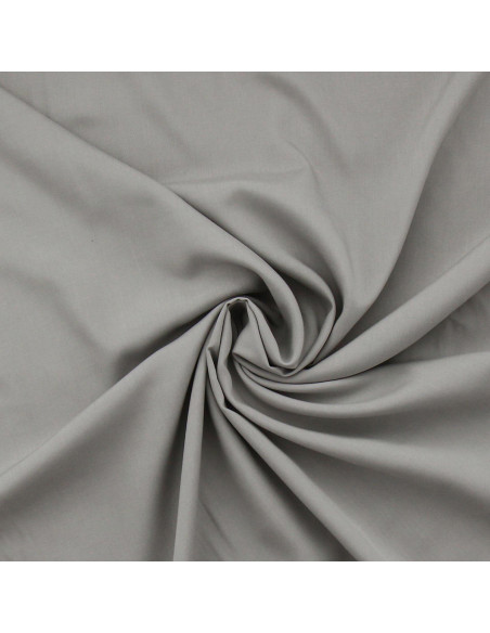 Viscose poplin fabric - Silver gray
