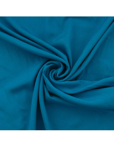 Viscose poplin fabric - Petrol blue