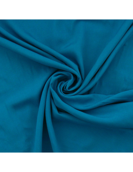 Viscose poplin fabric - Petrol blue
